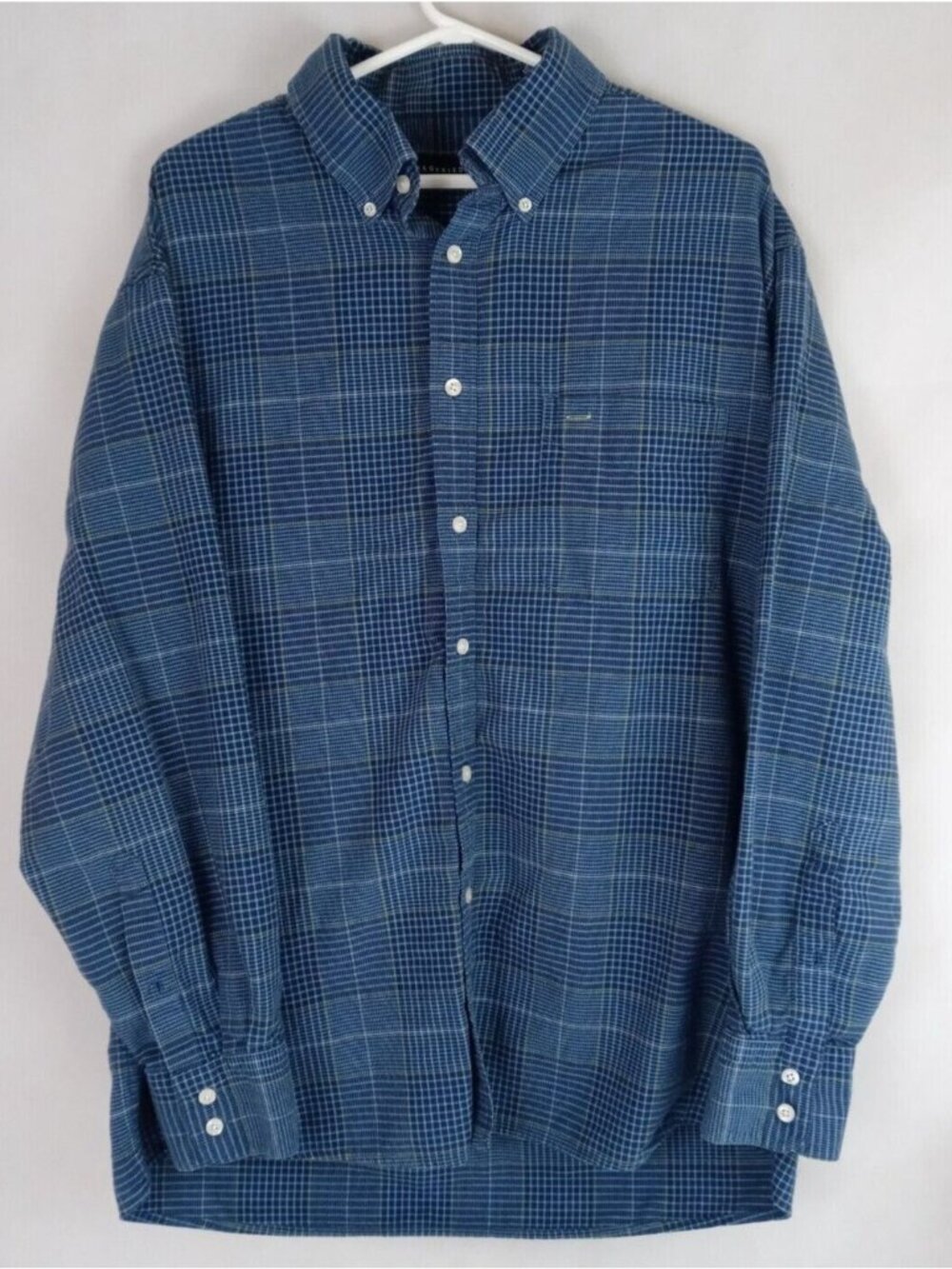 Siegfried & Company Men's Blue Long Sleeve Dress Shirt Size XL 100% Cotton